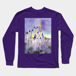 Castle in the Mist by Blackburn Ink Long Sleeve T-Shirt